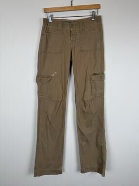 Vintage Lucky Brand Y2K 90’s Low Rise Baggy Cargo Pants Womens 26 Sz 2 Tall Long